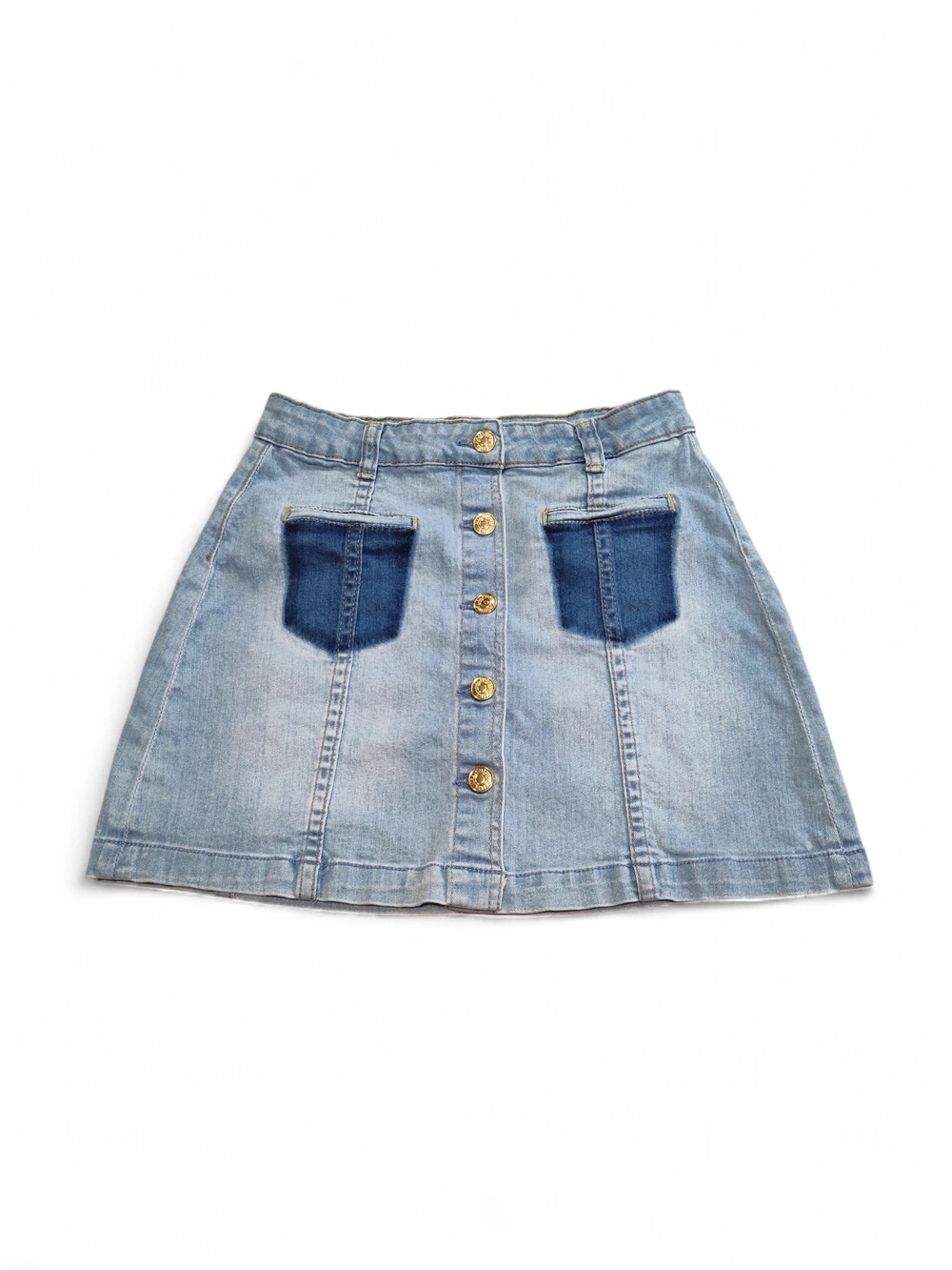 7 For All Mankind Girls Denim A-line Skirt Size 14